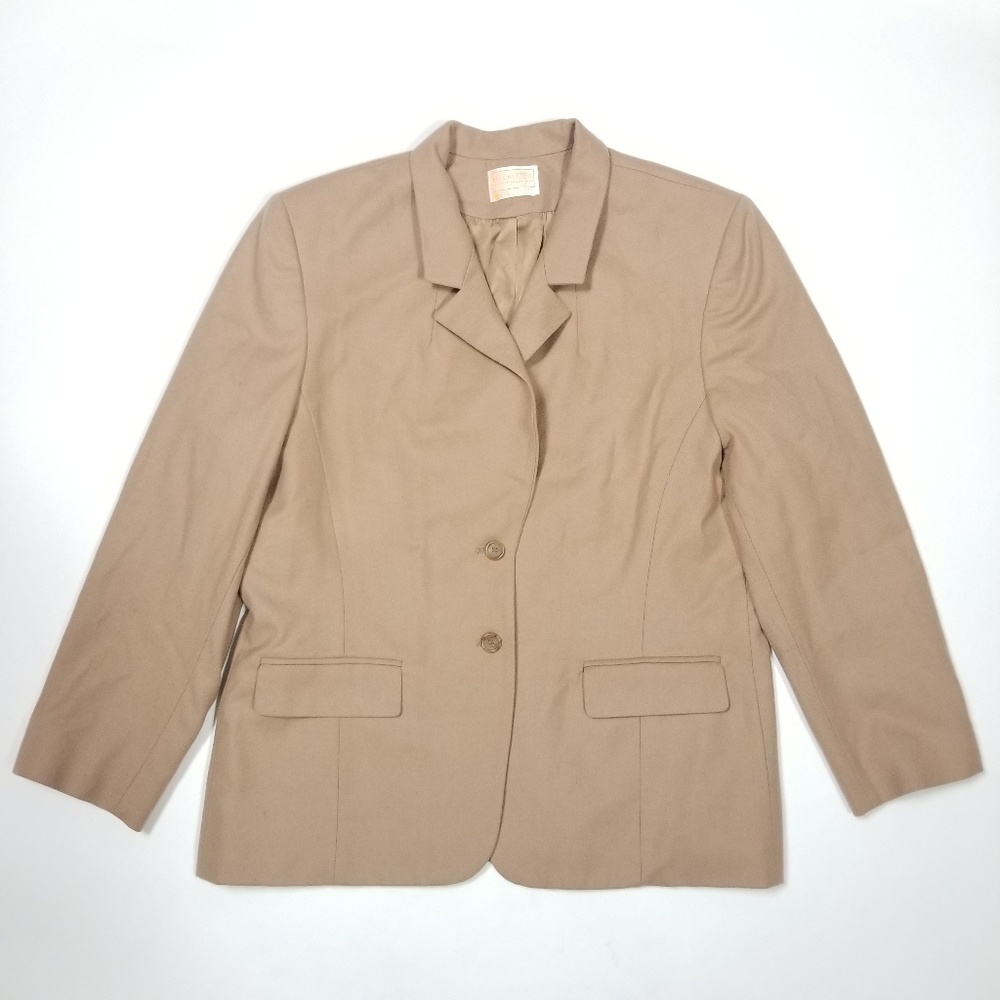 Vintage Pendleton Wool Tan Sport Coat Blazer - Women's Size Medium